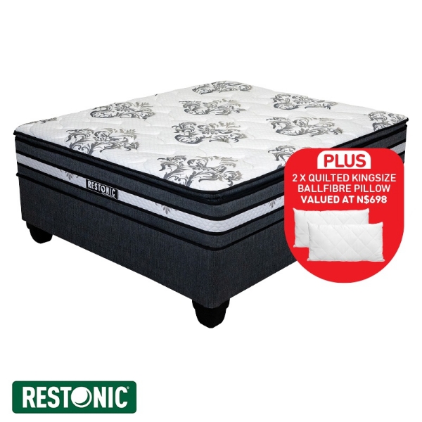 Picture of Restonic Indigo 152cm Firm B/Set + 2 pillows