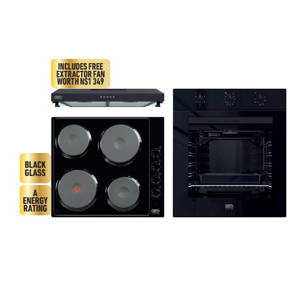 Picture of Defy 2pce Set Undercounter Oven & Hob DCB838 +Defy Extractor