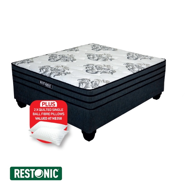 Picture of Restonic Odyssey 152cm Queen Firm Base Set + 2 Pillows