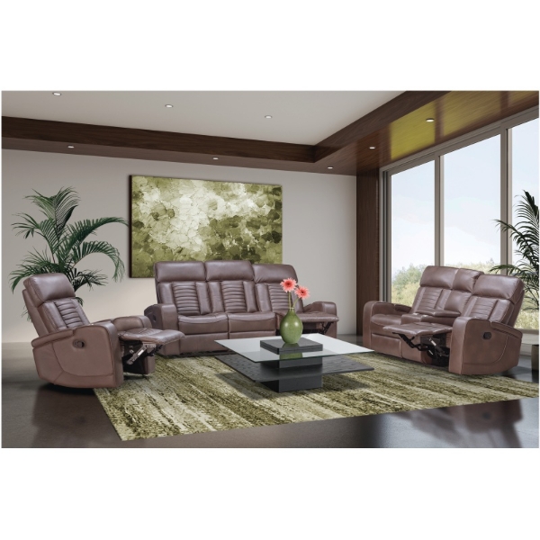 Picture of Sandhurst 3Pce 5 Motion Lounge Suite - Brown