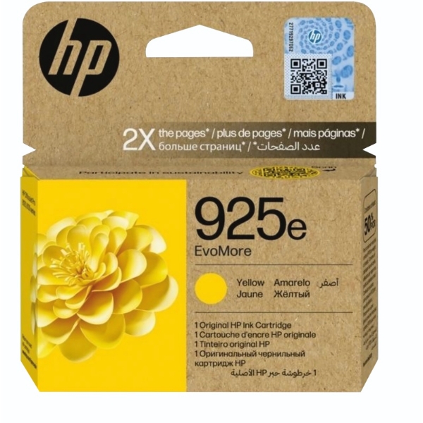 Picture of HP 925e EvoMore Yellow Original Ink Cartridge