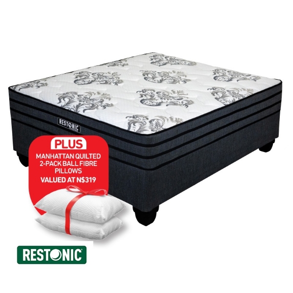 Picture of Restonic Odyssey 152cm Queen Firm B/Set + 2 Pillows