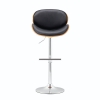 Picture of Canon Adjustable Bar Stool - Black & Walnut