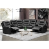Picture of Mariston 7Pce 2 Motion Corner Lounge Suite - Black